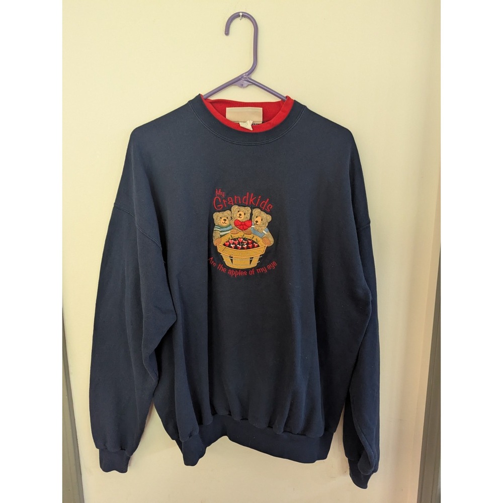 Vintage MC Sportswear Greatest Grandma Granny Core Sweatshirt Crew Neck